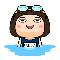 Ryouko wears swimming suit