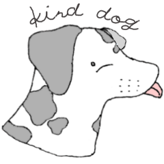 kind dog Sticker