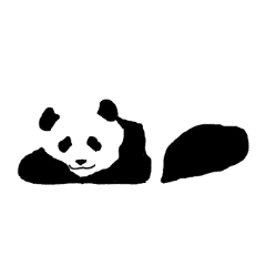calm panda stickers