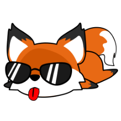orange cute little fox