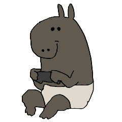 Gamer tapir Sticker