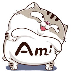Fat Cat Ami 4 En Line Stickers Line Store