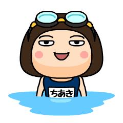 Chiaki wears swimming suit