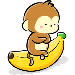 The Cute monkey animation 5 – LINE stickers | LINE STORE