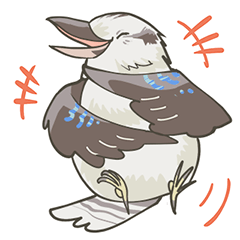 laugh kookaburra sticker
