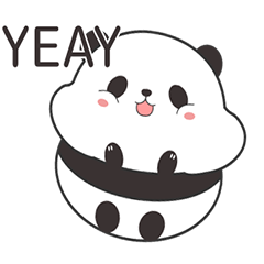 Cute Chubby Panda Animated