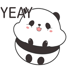 Cute Chubby Panda Animated