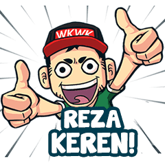 Reza Bro Gaul Name Sticker LINE stickers LINE STORE Reza Bro Gaul Name Sticker LINE stickers LINE STORE