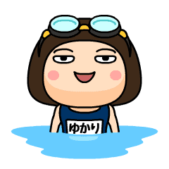 Yukari wears swimming suit.