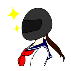 Sailor suit rider Sticker