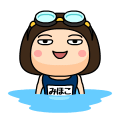 Mihoko wears swimming suit