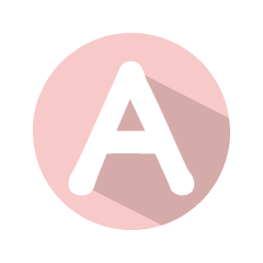 Millennial Pink Circle Alphabet