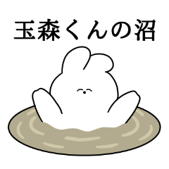 I love Tamamori-kun Rabbit Sticker