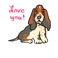 Basset Hounds with Words