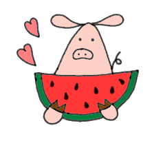 watermelon piggy