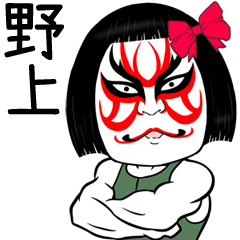 Nogami Muscle Kabuki Name Sticker