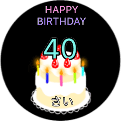 21year Old 40 Year Old Birthday Cake Line貼圖 Line Store