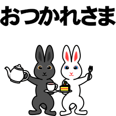 The black rabbit and the white rabbit