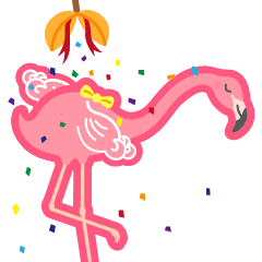 Curly Miss Flamingo