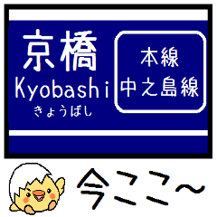 Inform station name of Osaka-Kyoto line2