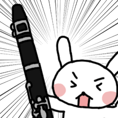 クラリネットとうさぎさん 4 Line スタンプ Line Store クラリネットとうさぎさん 4 Line スタンプ Line Store