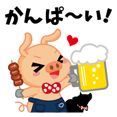 Motsuyaki Ishin Pigs Sticker