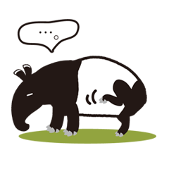 バク好きさんのためのマレーバクのスタンプ Line スタンプ Line Store バク好きさんのためのマレーバクのスタンプ Line スタンプ Line Store