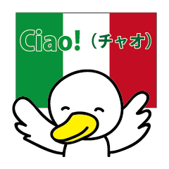 日本語とイタリア語会話のためのスタンプ