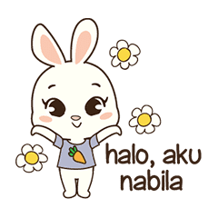 Sticker Nama  Nabila  2 Stiker  LINE LINE STORE