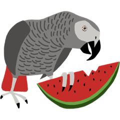 インコといろいろな鳥のスタンプ(Ver.5)