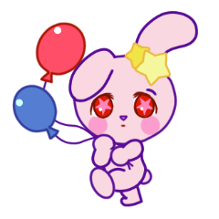 YUMEHUWA Rabbit MIMIRIN - Stiker LINE | LINE STORE