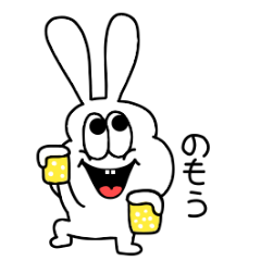 Thick rabbit sticker like liquor