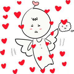 The angel is blunt He may be cute