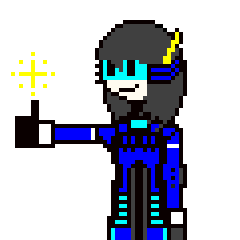 battle suit heroina blue