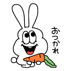 Thick rabbit everyday sticker