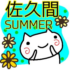 夏 名前スタンプ 佐久間 Line スタンプ Line Store