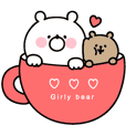*Animated* Girly Bear "cuddly"