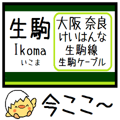 Inform station name of Keihanna line2