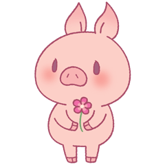 A gentle piggy