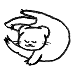 cheerful ferret stamp