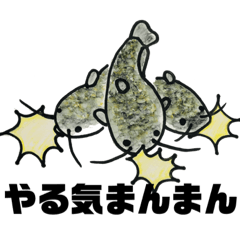 Cat fish sticker