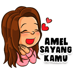 Amel si Gadis Cantik (Sticker Nama)