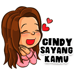 Cindy the Beautiful Girl (Name Sticker)