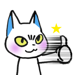 Cat Sticker-Shino