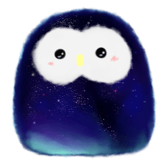 sky color baby owl