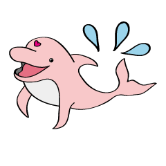 Cute pink dolphin! Rui!