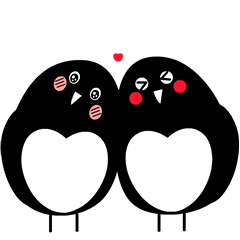 Cute magpie:Chinese Valentine's Day