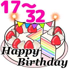 happybirthday cake 17-32 Move