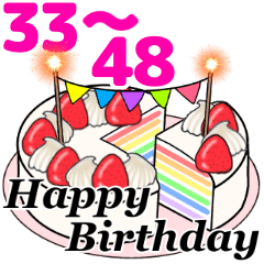 happybirthday cake 33-48 Move