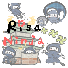 (Risa) Cat ninja sticker
